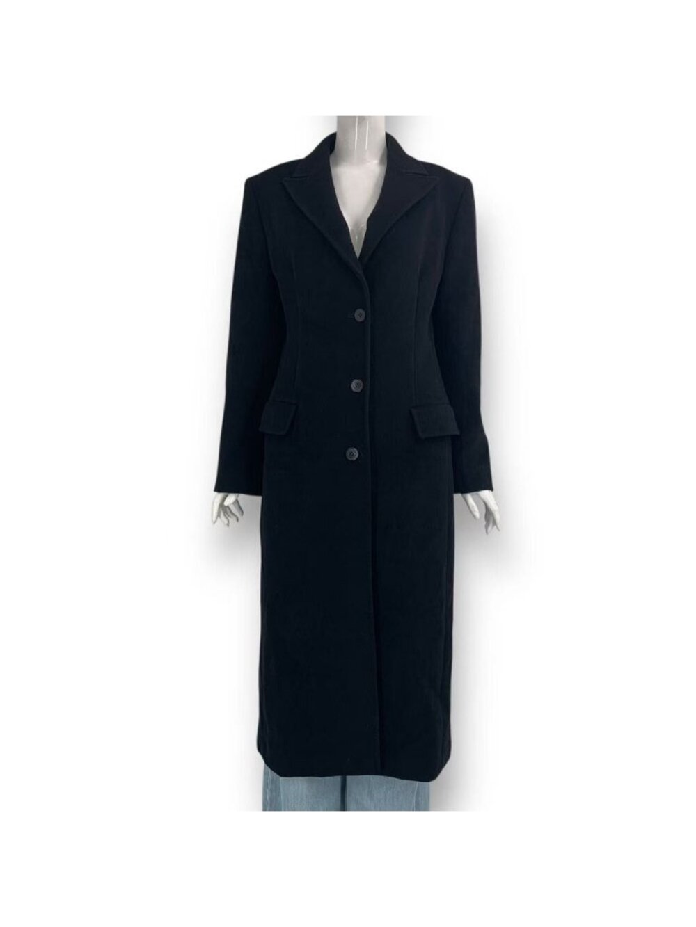 Max Mara Long Length Coat Black 42